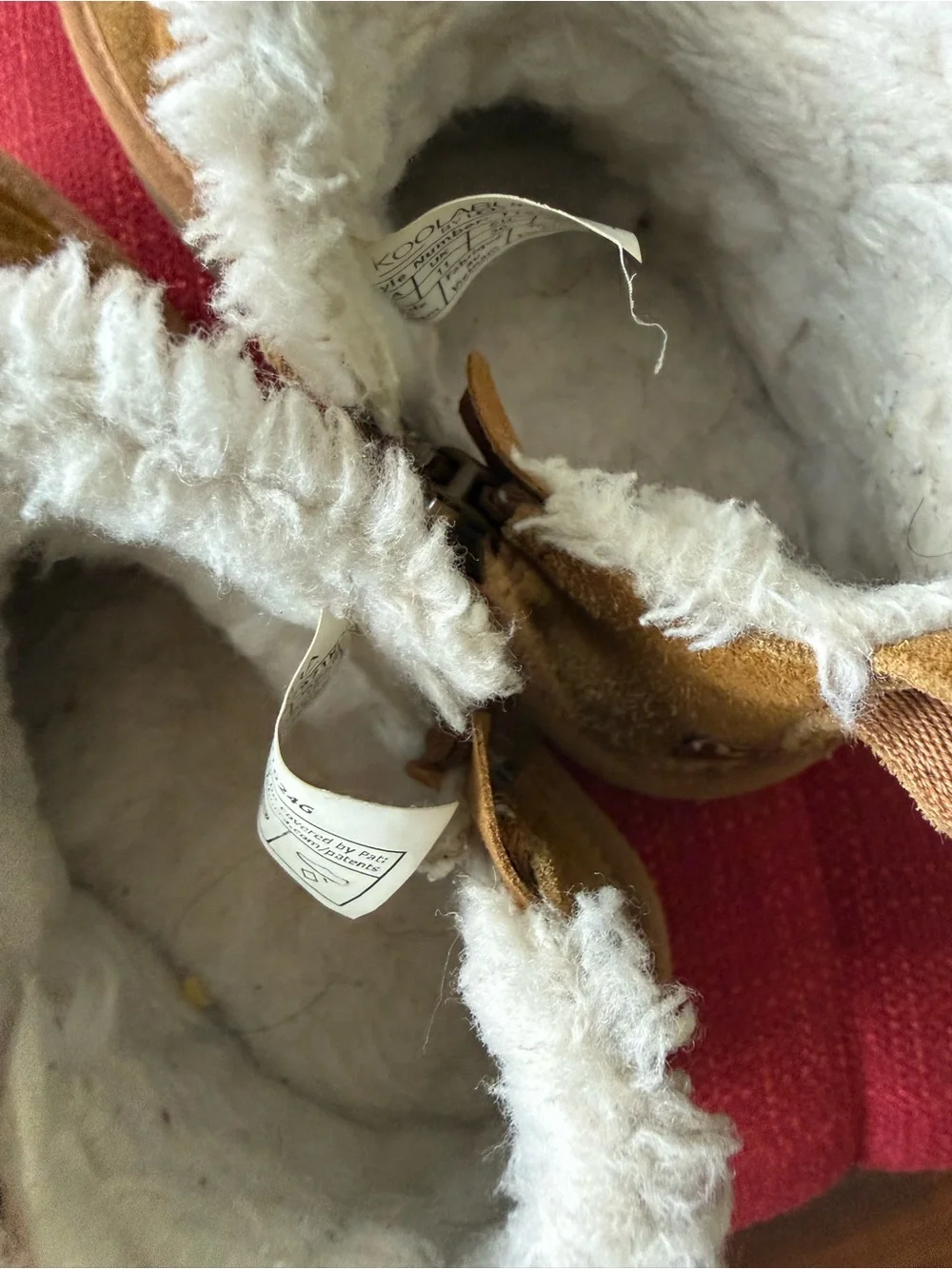 Koolaburra Kids Tan Faux-Shearling Slip-On Slipper Boots